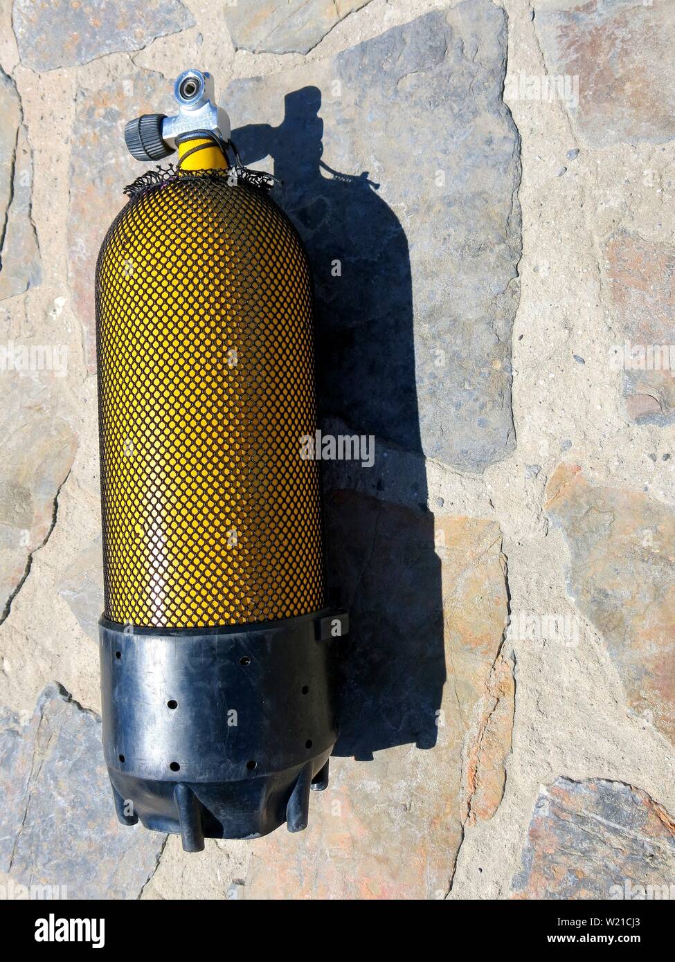 Oxygen tank, scuba diving Stock Photo Alamy