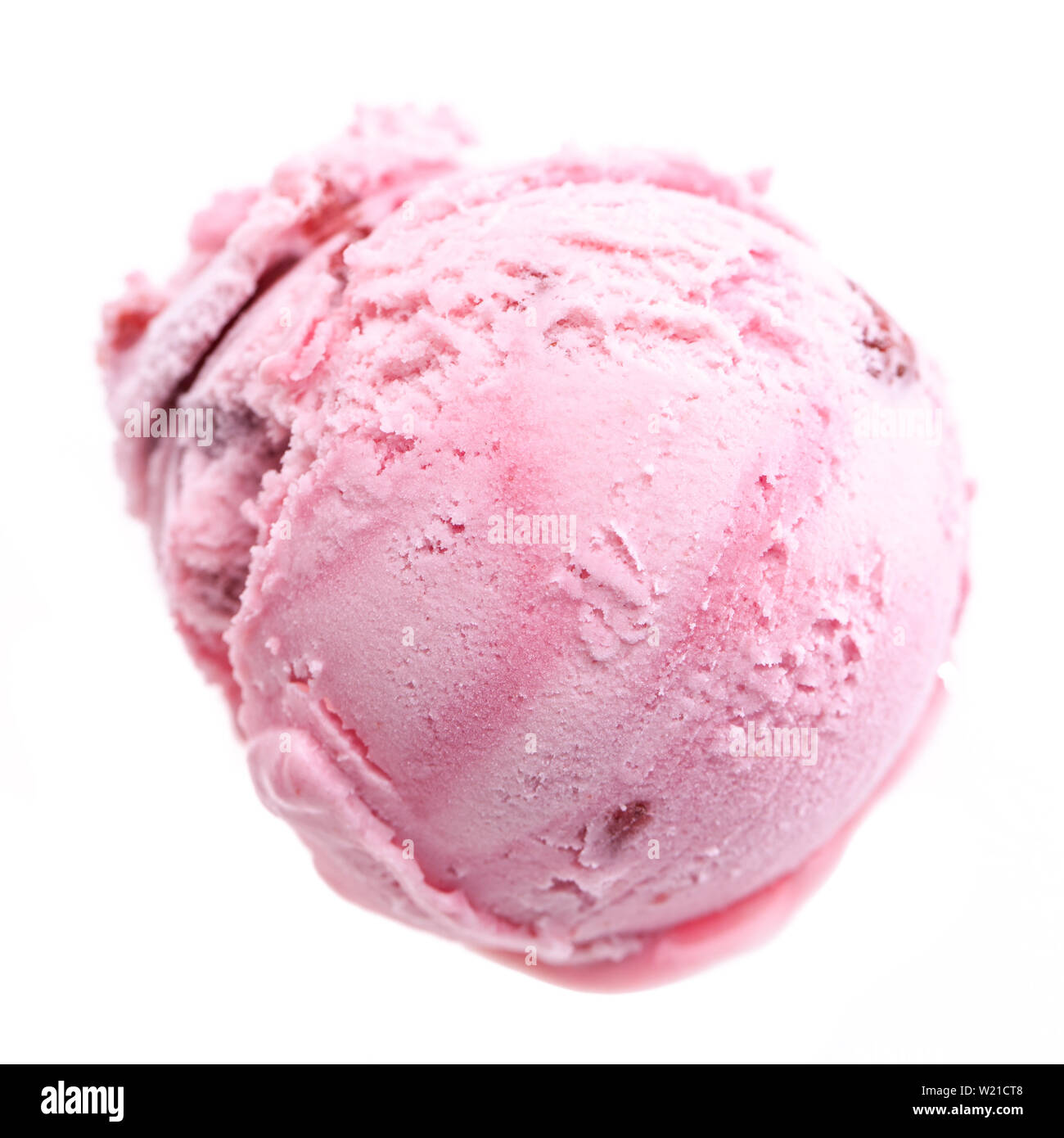Scoop of pink ice cream stock image. Image of ball, icecream