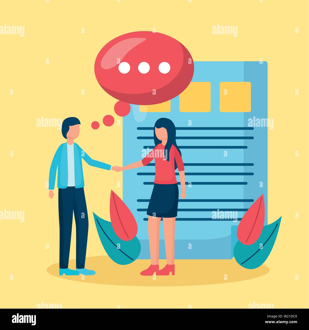 flat design people business handshake Stock Vector Image & Art - Alamy