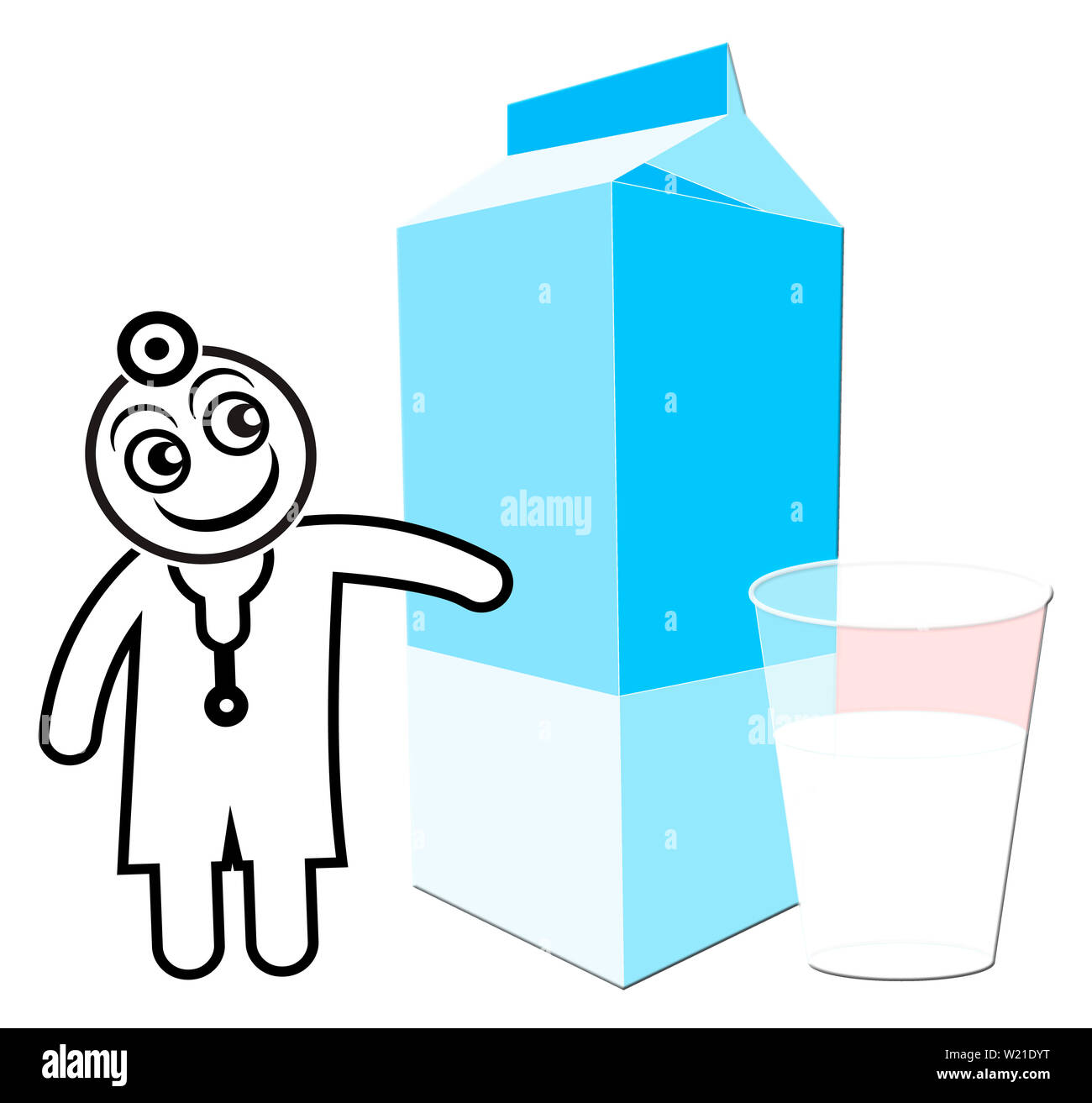 According to nutrition experts dairy products are healthy Stock Photo