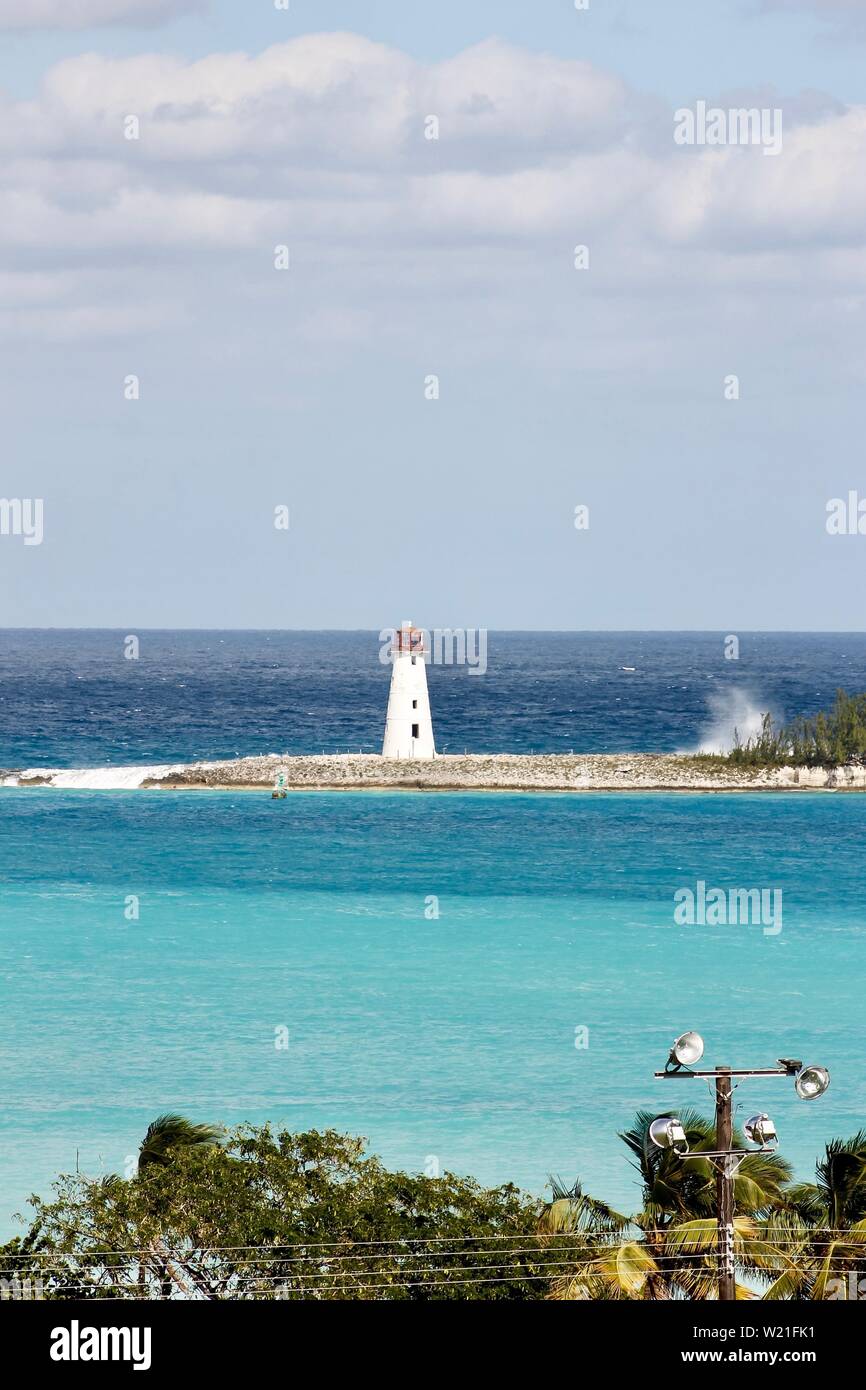 A lighthous at the bahamas Stock Photo