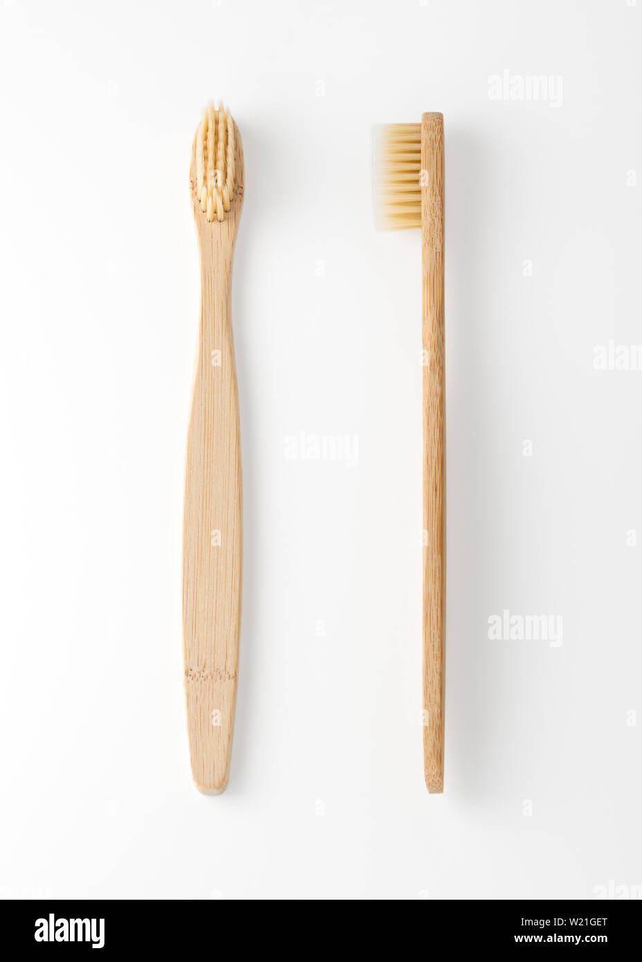 Bamboo toothbrush isolated on white background Stock Photo - Alamy