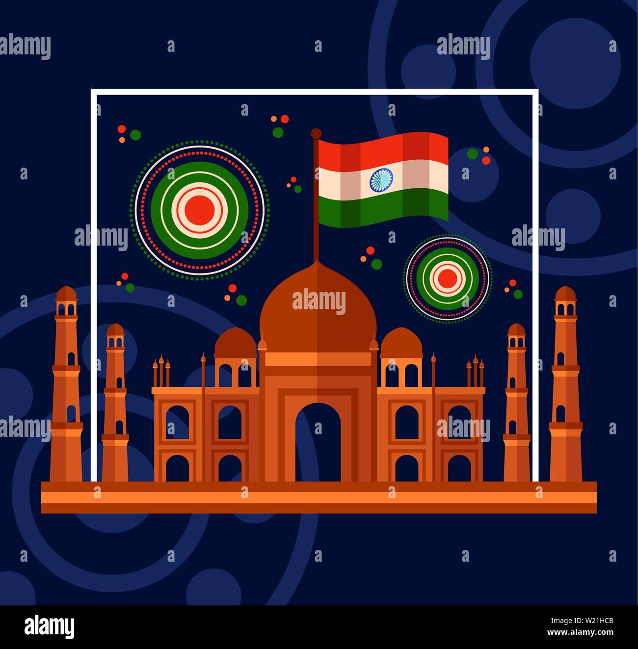 happy independence day india flat design Stock Vector Image & Art - Alamy