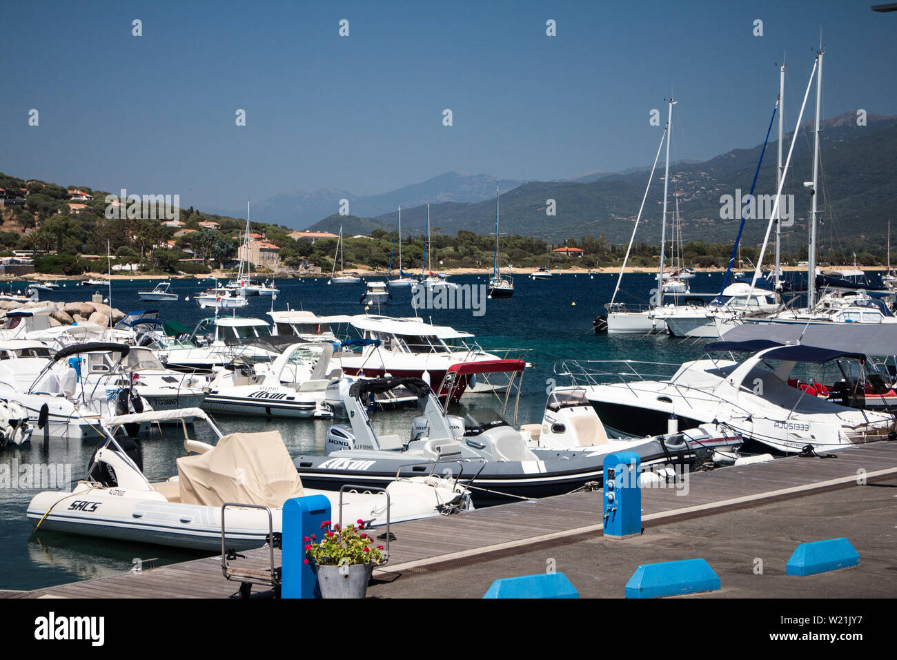 Corsica : Porto polo Stock Photo