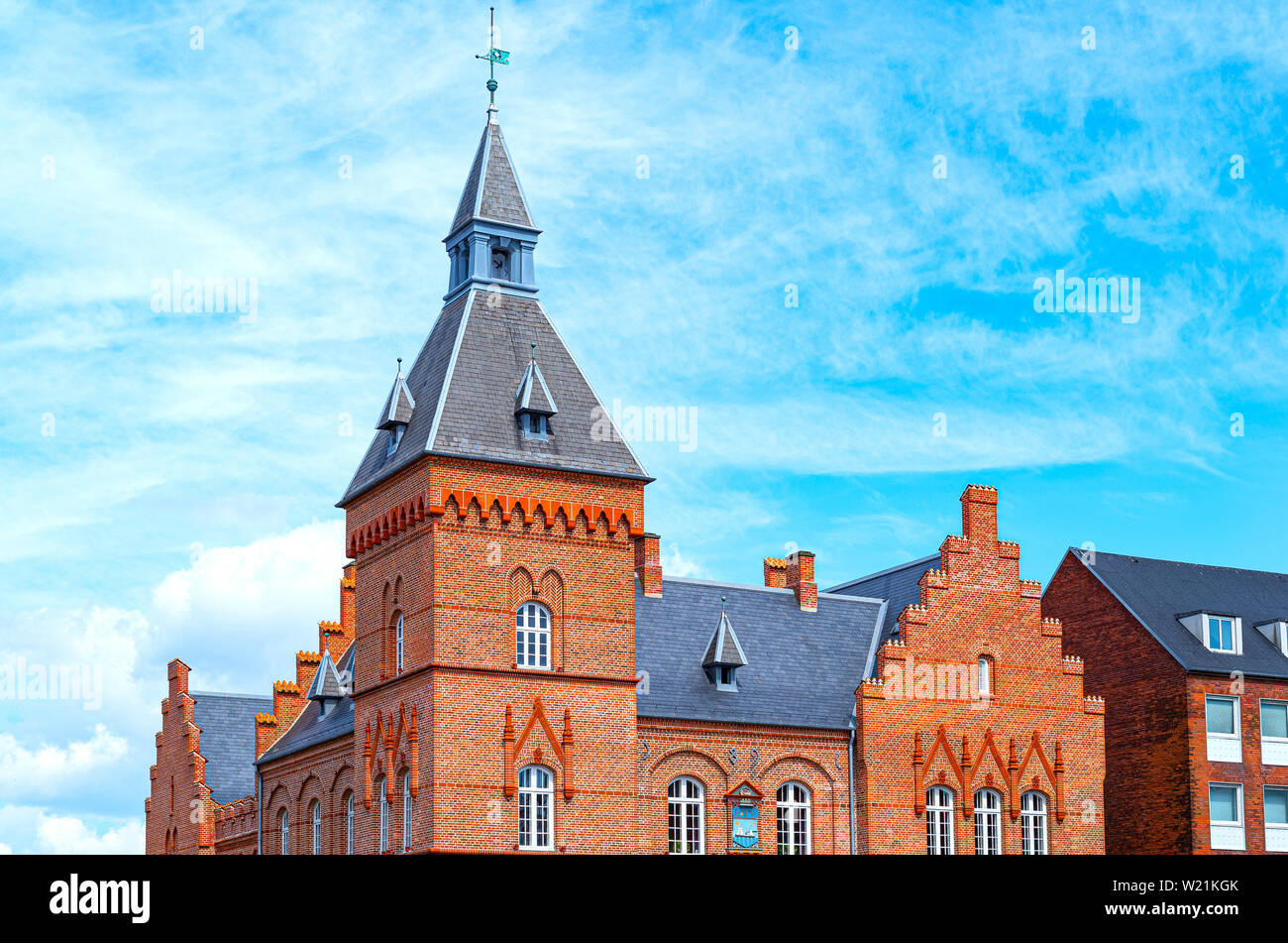 Denmark, Jutland peninsula, Esbjerg, Torvet square, the old Town Hall Stock Photo