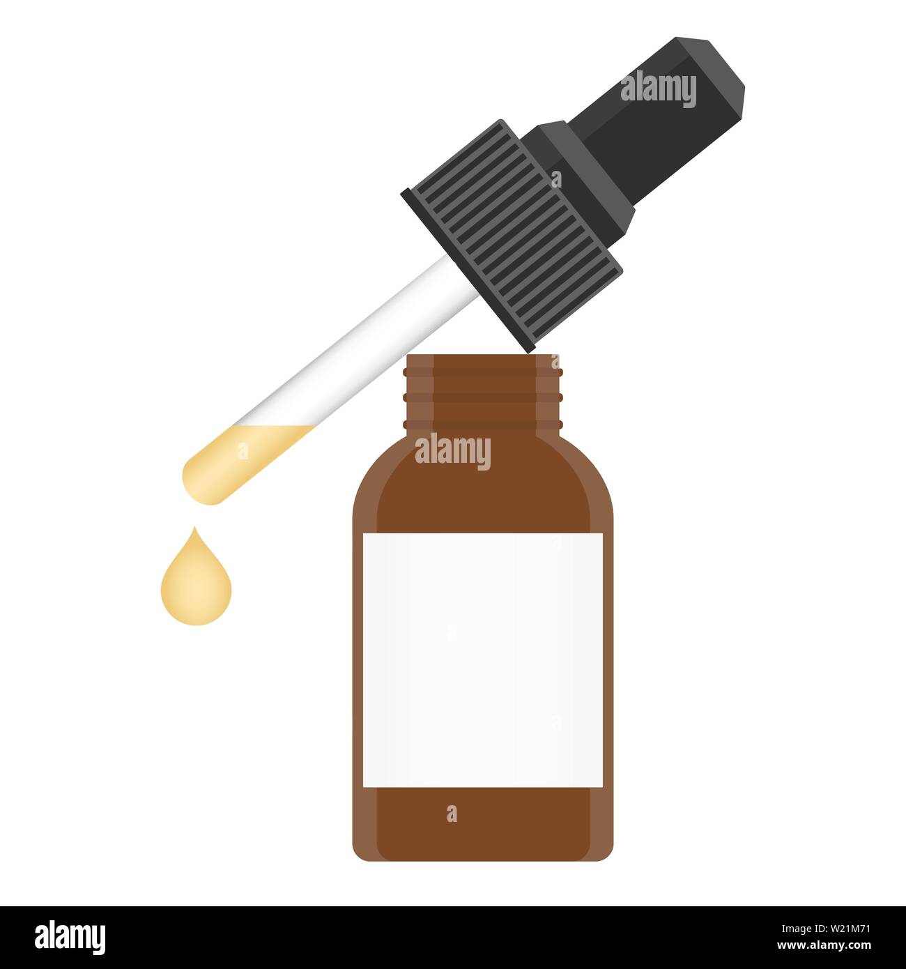 Download A Glass Bottle With A Pipette With Serum Yellow Isolated Vector Illustration On White Background Stock Vector Image Art Alamy Yellowimages Mockups