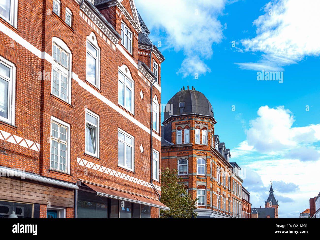 Esbjerg, Denmark , Jutland peninsula, ancient houses and palaces in