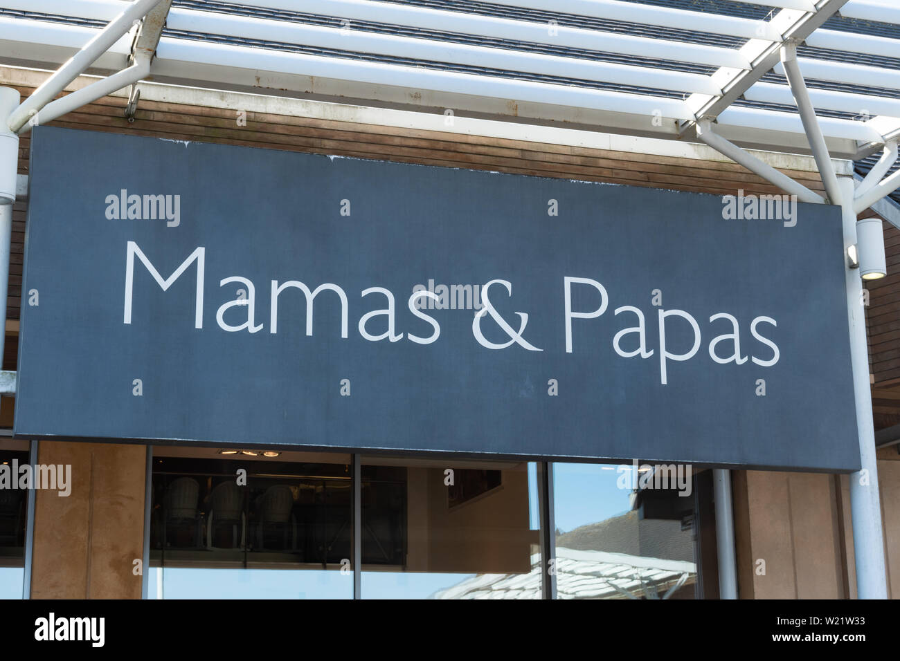 Mamas & Papas shop or store front, UK retailer of baby products Stock Photo