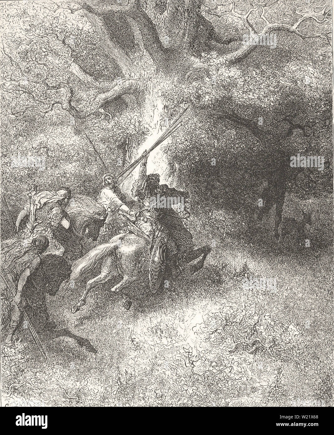 Gustave Doré - Death Absalom Stock Photo