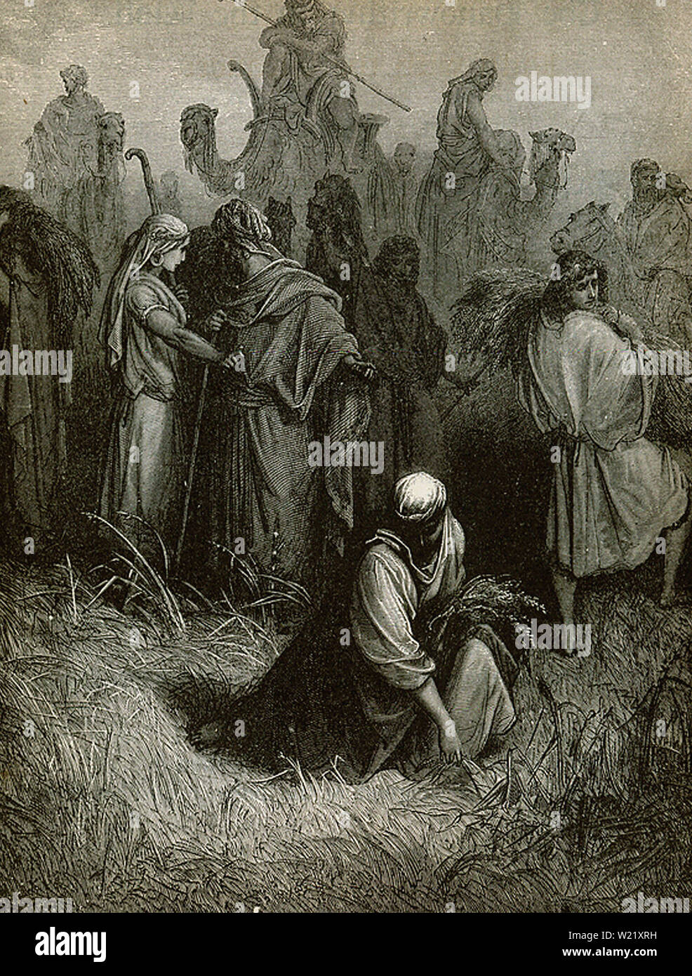 Gustave Doré - Gleaners Stock Photo