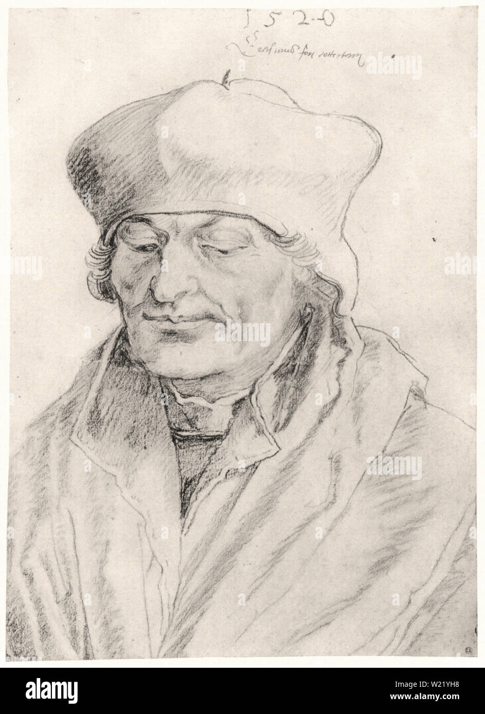 Albrecht Dürer - Portrait Erasmus Rotterdam Stock Photo - Alamy