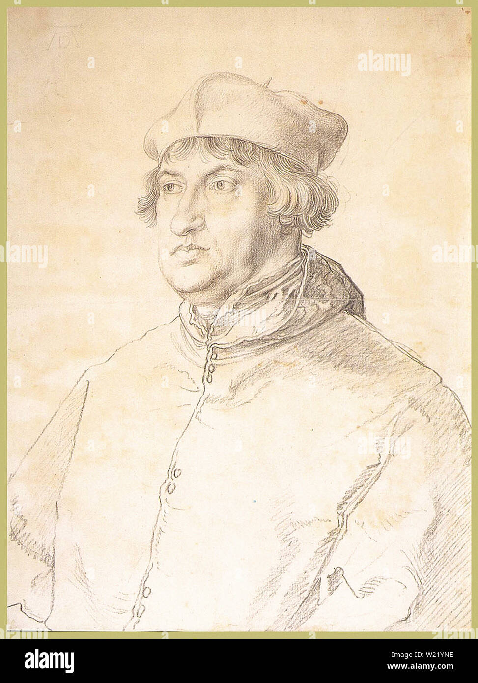 Albrecht Dürer - Cardinal Albrecht Von Brandenburg Stock Photo