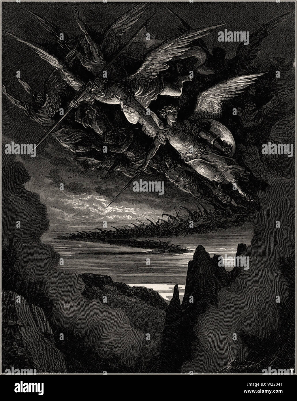 Gustave Doré - Paradise Lost 8 Stock Photo - Alamy