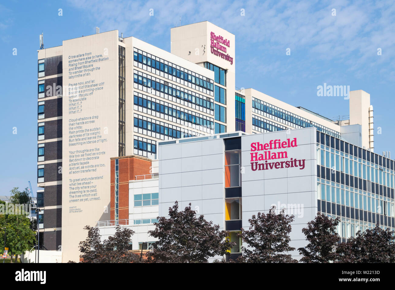 Sheffield Hallam university Sheffield Owen building and Howard building Sheffield South Yorkshire England UK GB Europe Stock Photo