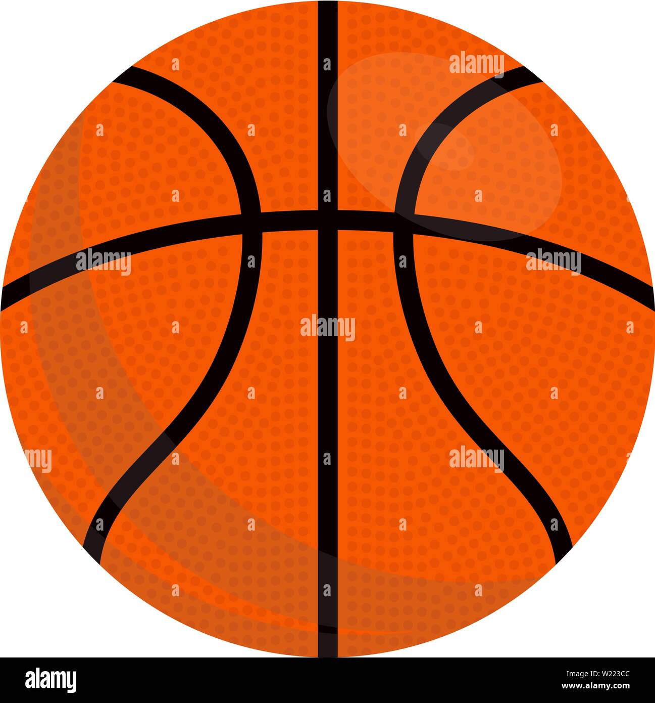Basketball ball over white background. Vector illustration, isolated on ...