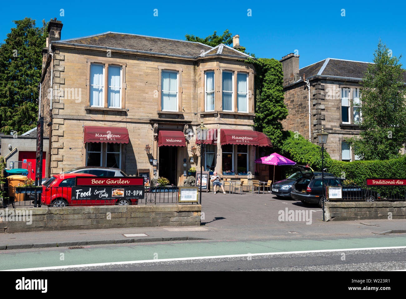Hampton Hotel on Corstorphine Road in Murrayfield area of Edinburgh, Scotland, UK Stock Photo
