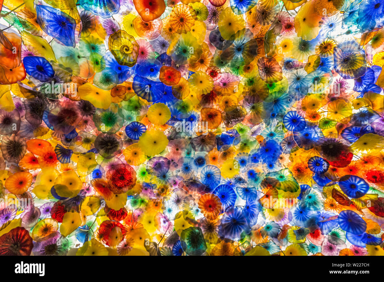 Luxury Glass Ceiling at Las Vegas hotel located on the Las Vegas Strip