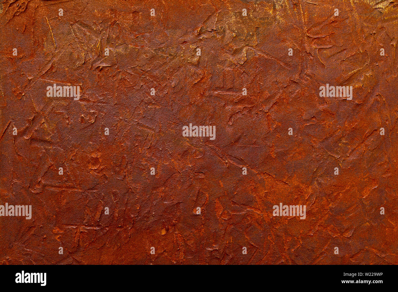 rusty iron metal background, full-frame, top-view Stock Photo