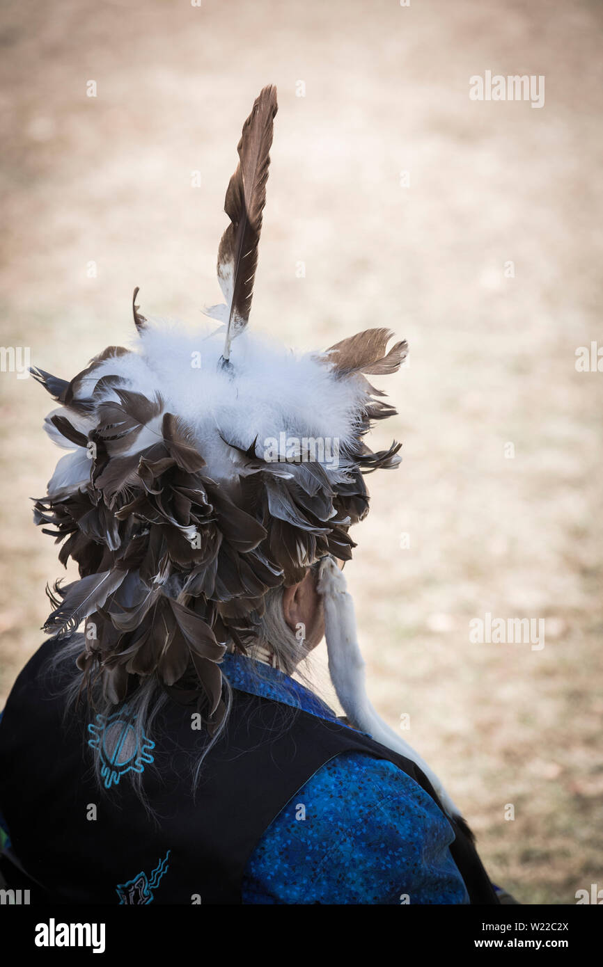 head dress of a Six Nations (First Nations) chief Stock Photo