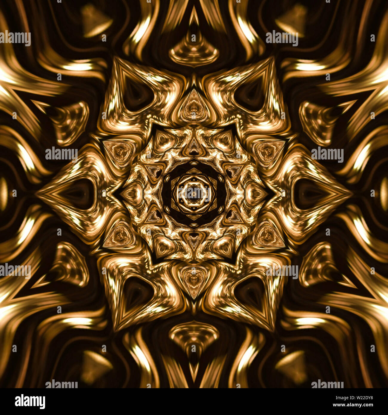 Liquid gold effect oil painting artwork. Creative luxury design. Golden ...