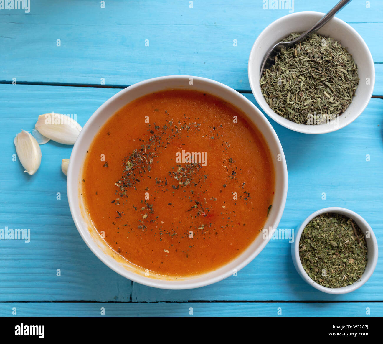 Turkish traditional tarhana soup Stock Photo