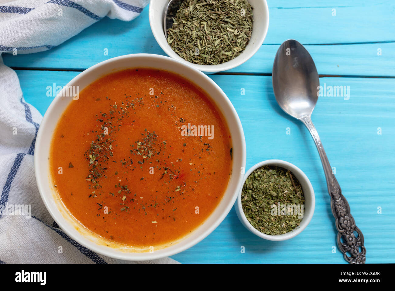 Turkish traditional tarhana soup Stock Photo