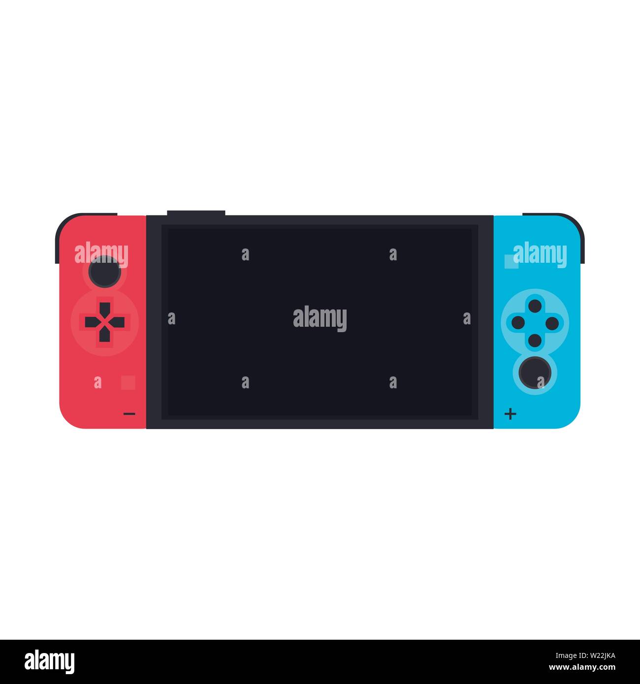 Modern videogame console portable with screen and buttons Stock Vector ...