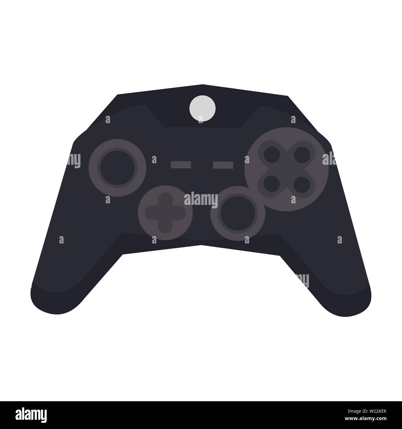 Modern videogame console gamepad with buttons Stock Vector Image & Art ...