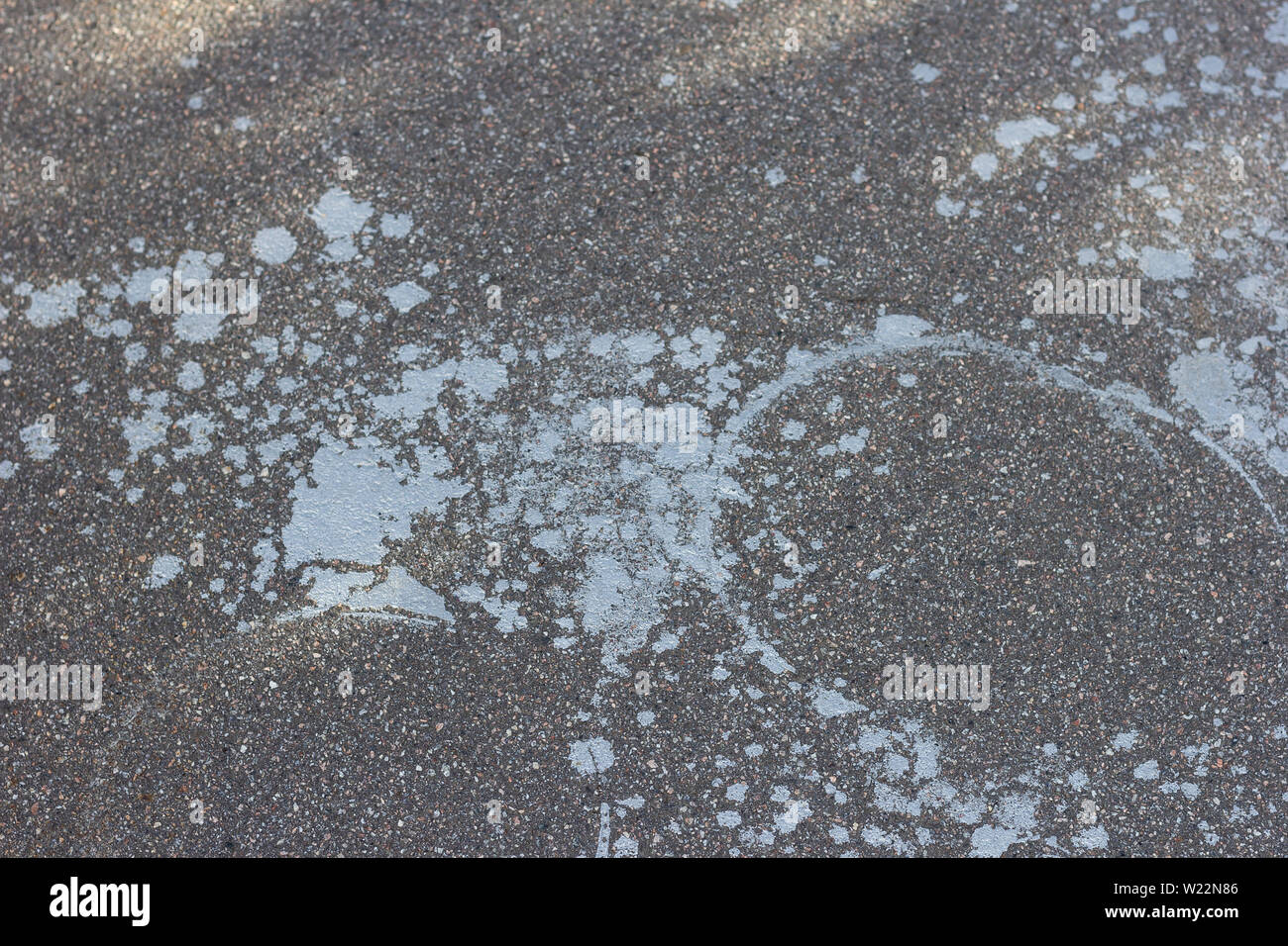paint stain on asphalt dirty texture concept Stock Photo - Alamy