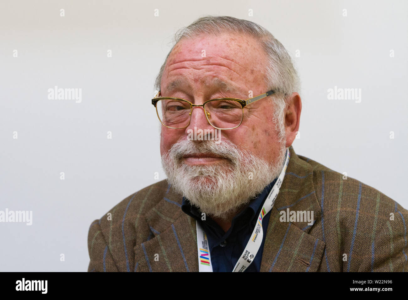 Spanish philosopher and author Fernando Savater is guest of 2019 Torino Book Fair Stock Photo