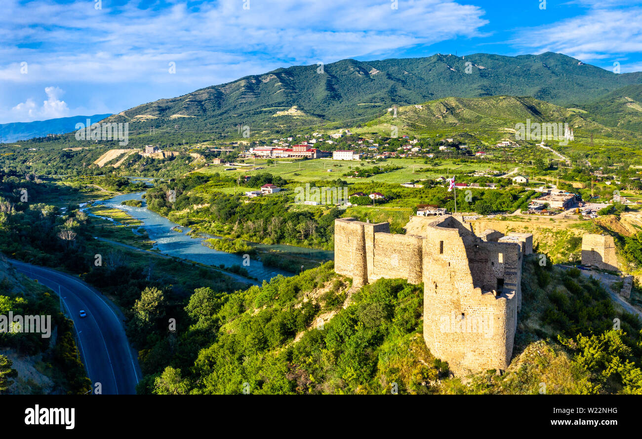 Bebris Tsikhe fortress near Mtskheta in Georgia Stock Photo