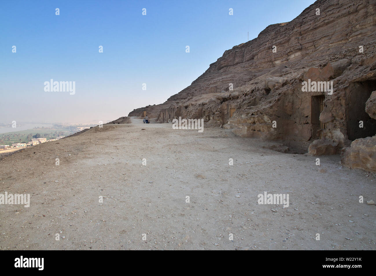 Tombs of the pharaohs in Amarna on the banks of the Nile, Egypt Stock Photo
