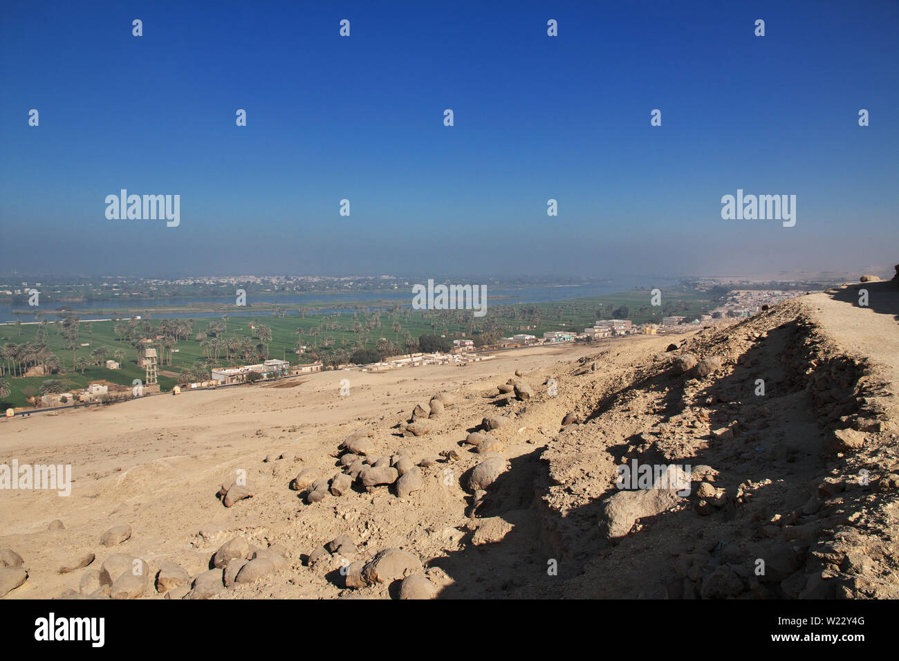 Tombs of the pharaohs in Amarna on the banks of the Nile, Egypt Stock Photo