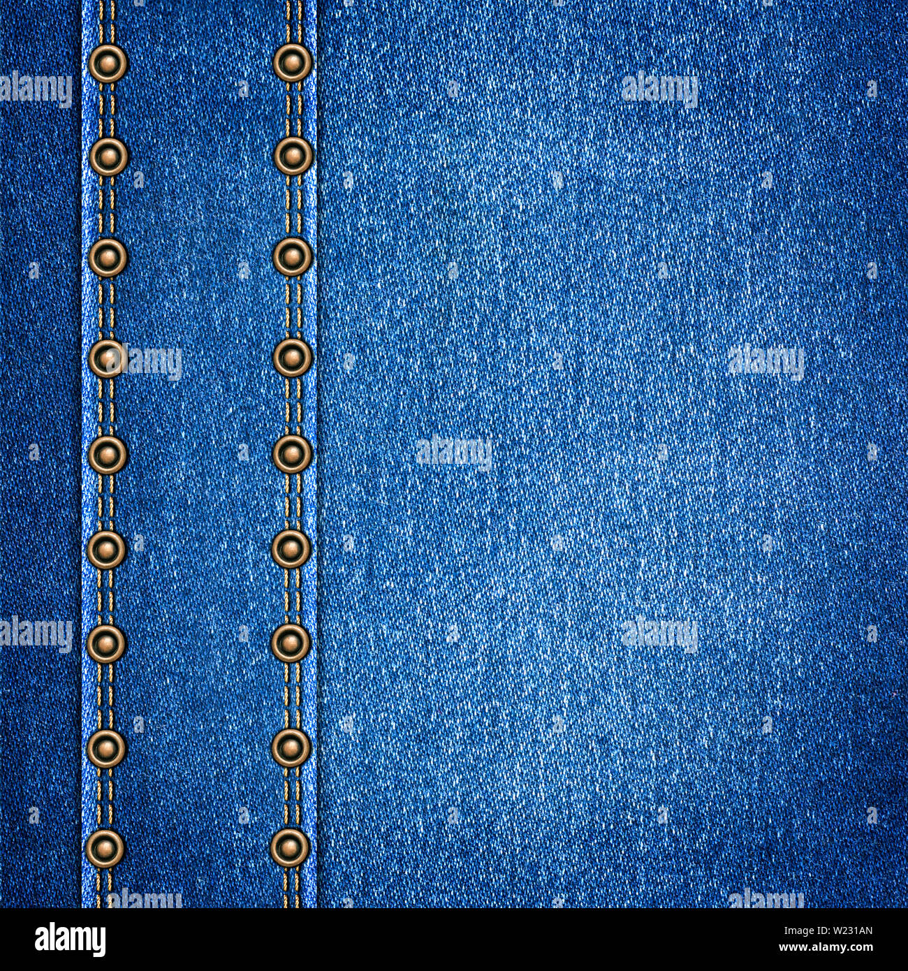 background simple denim with leather label close-up Stock Photo - Alamy