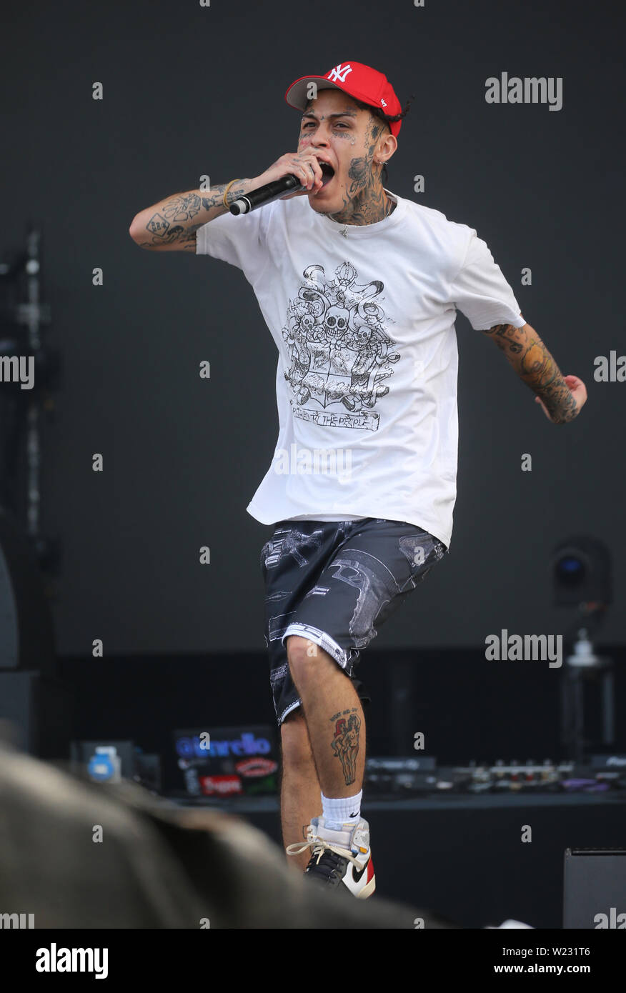 Lil Skies performs on stage on Day 1 of Wireless Festival held at Finsbury  Park, London Stock Photo - Alamy