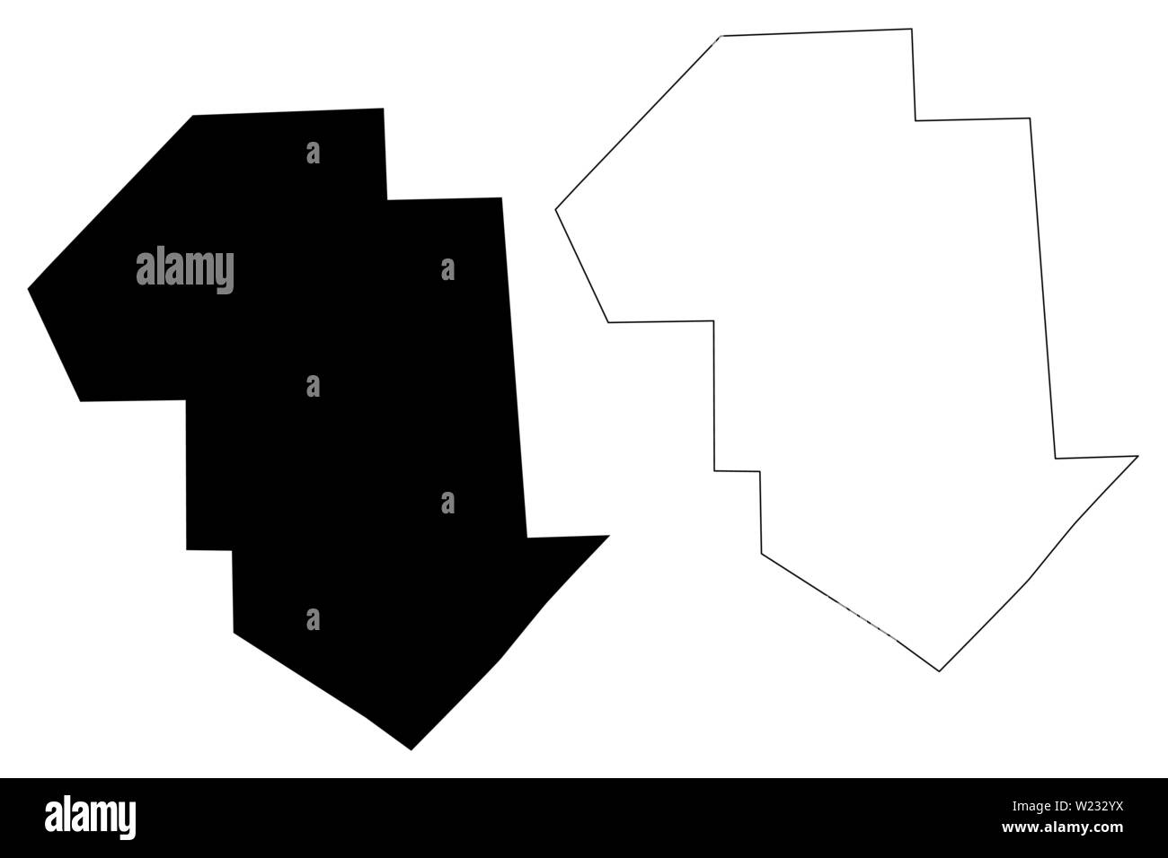 Galguduud region (Federal Republic of Somalia, Horn of Africa) map