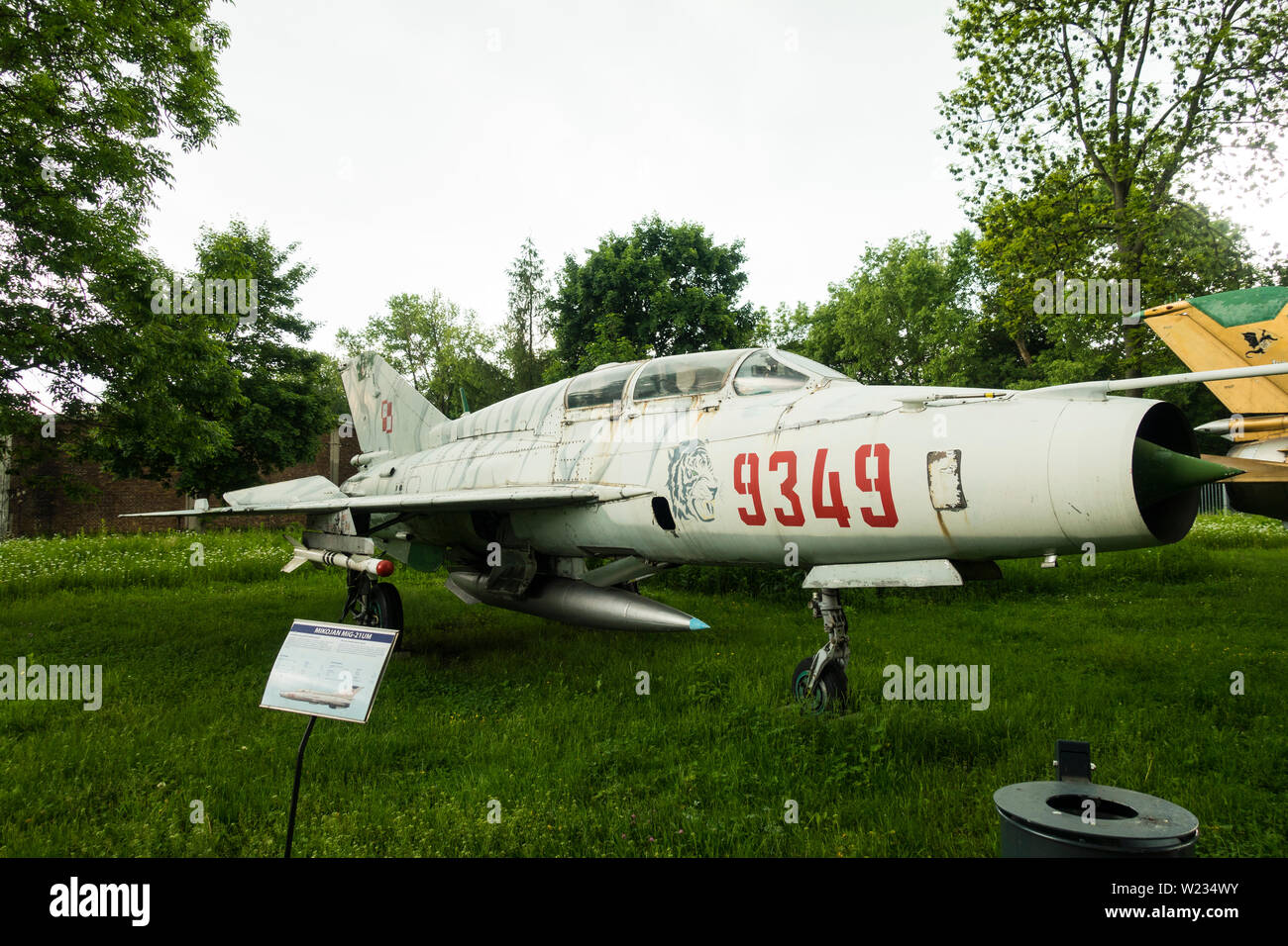 Mikoyan-Gurevich-Mig-21um Mongol B Supersonic Fighter, Krakow Aviation Museum, Krakow, Poland, Europe. Stock Photo