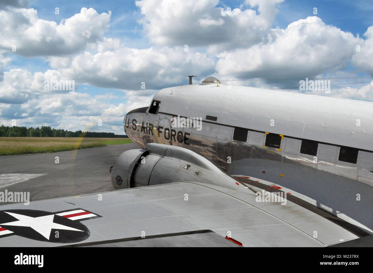 Douglas C-47 Skytrain DC-3 Stock Photo
