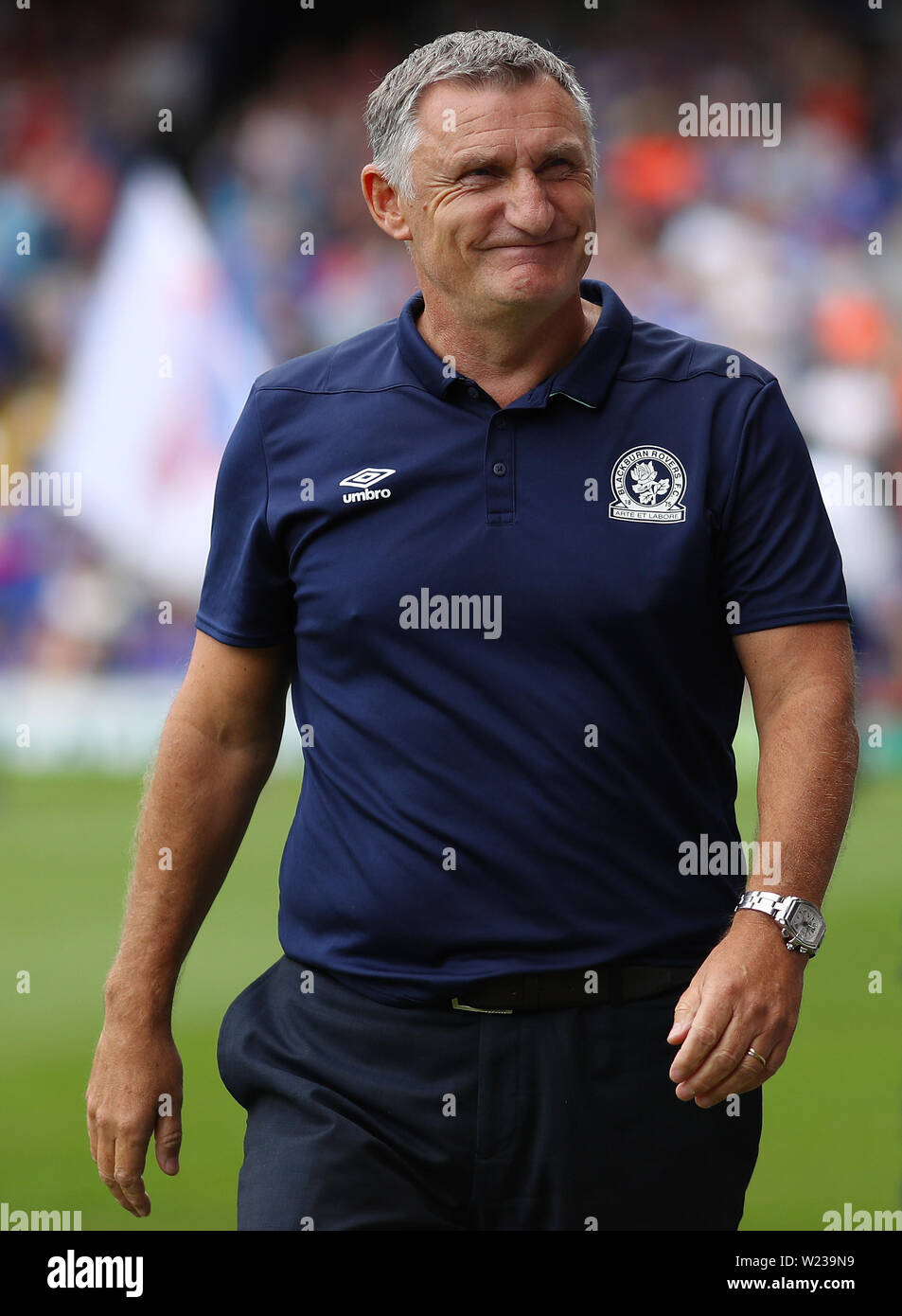 Manager of Blackburn Rovers, Tony Mowbray - Ipswich Town v Blackburn Rovers, Sky Bet Championship, Portman Road, Ipswich - 4th August 2018 Stock Photo