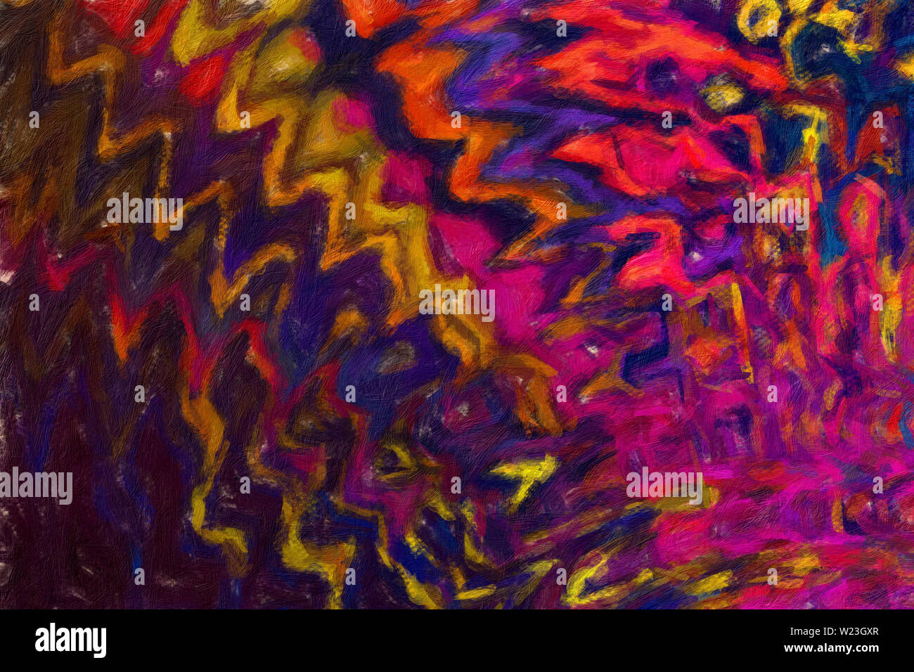 Fashion abstract printable wall art in big size. Mixed impressionism