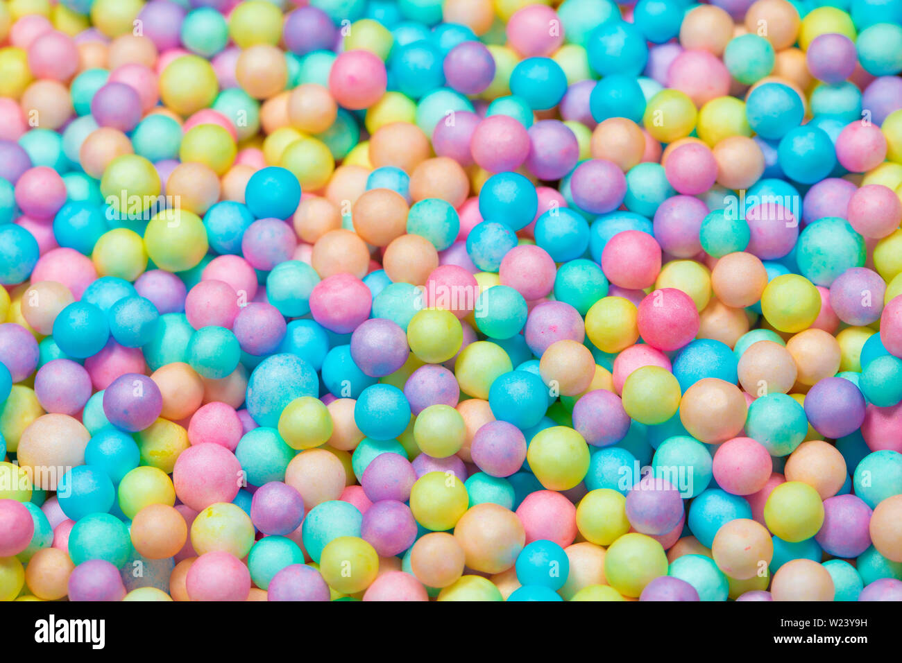 Colorful bright background, multi-colored balls. Sweet nice background candy Stock Photo