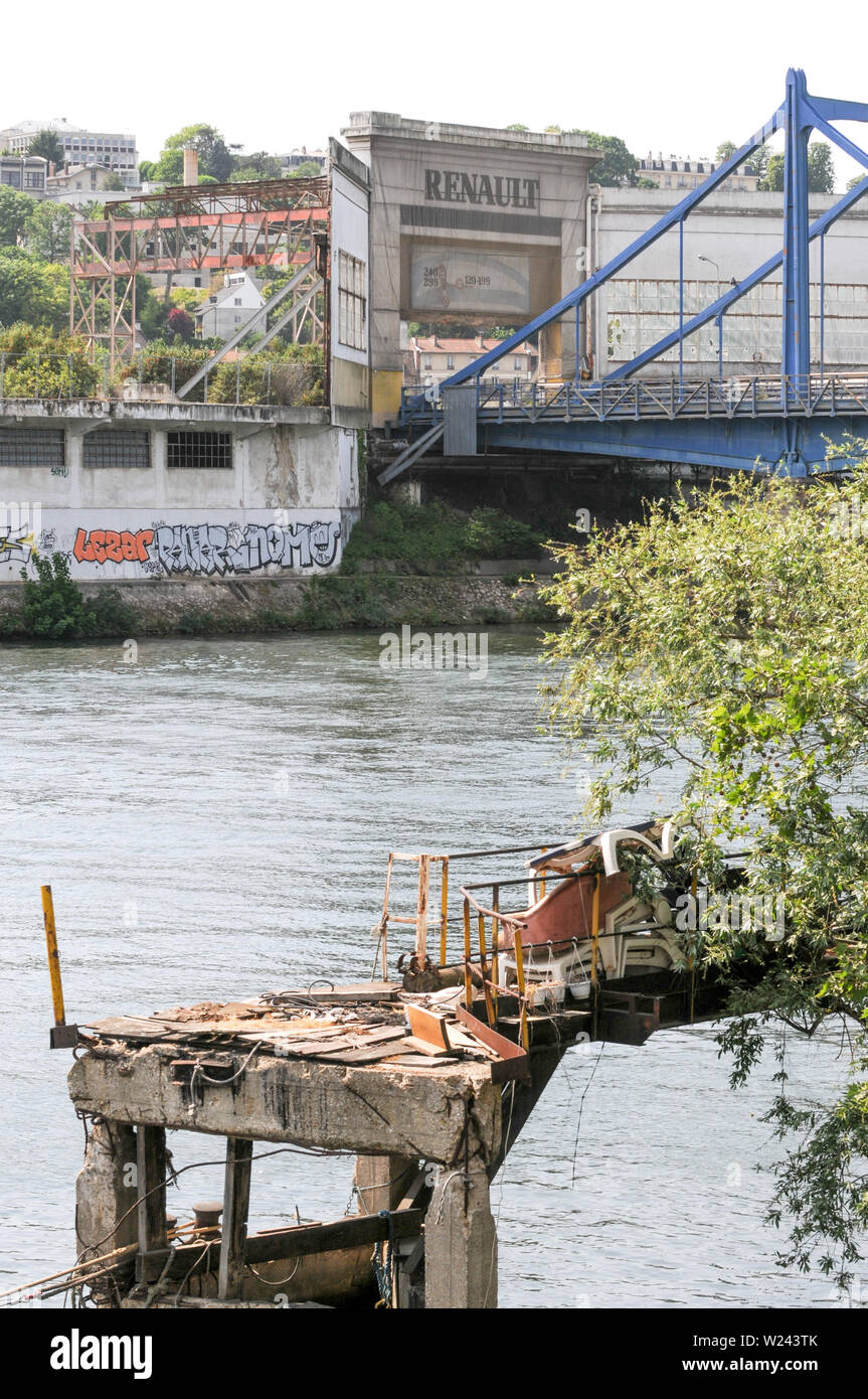 Ile Seguin, Paris, HautsdeSeine, Ile de France, France Stock Photo