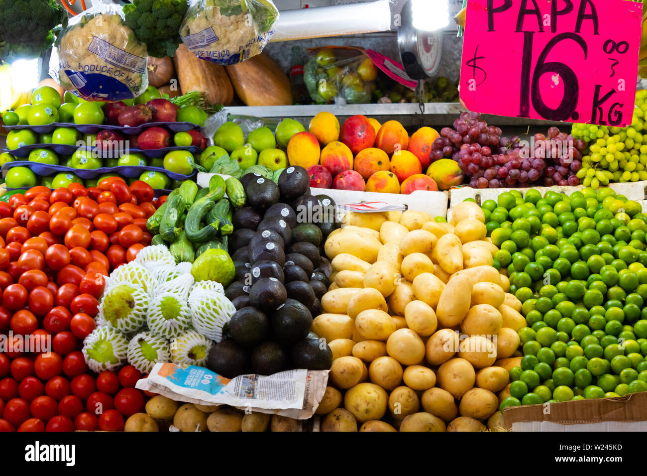 Culiacán, Sinaloa, Mexico - July 1, 2019: the Garmendia market is the ...