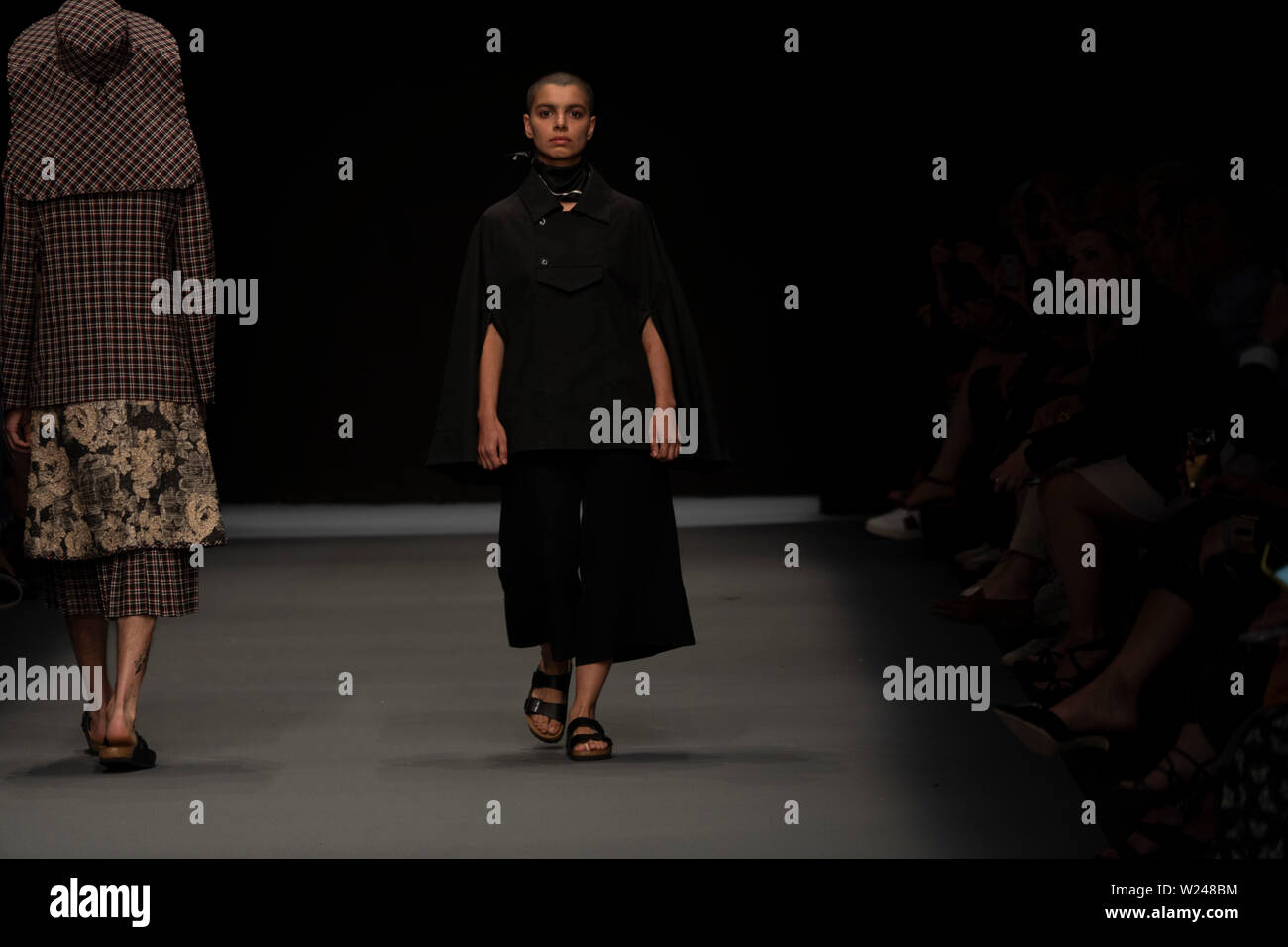 A model walk during Richert Beil show at mbfw Berlin, 02 July 2019 ...