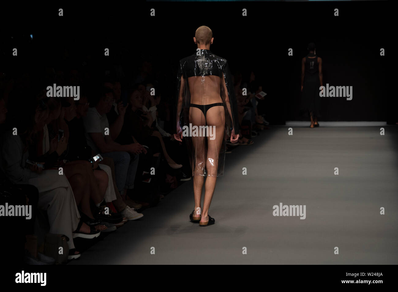 A model walk during Richert Beil show at mbfw Berlin, 02 July 2019 ...