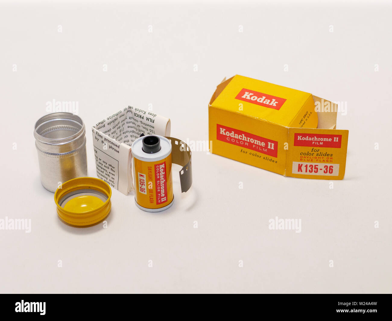 Kodak Kodachrome II 35mm film cartridge, expired in September, 1968