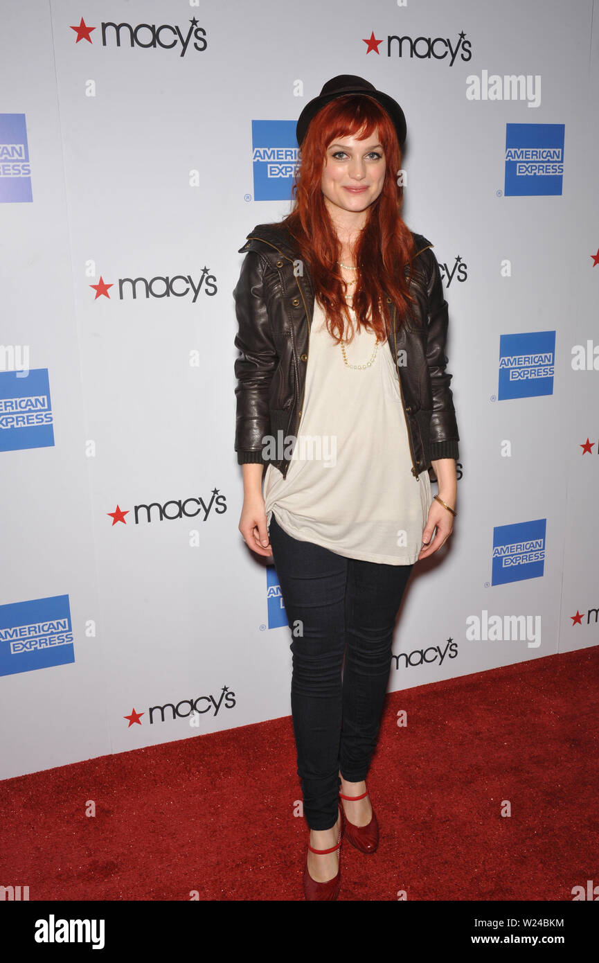 LOS ANGELES, CA. September 25, 2009: Singer Alison Sudol of A Fine Frenzy at the Macy's Passport 2009 Fashion Show at Barker Hanger, Santa Monica Airport. © 2009 Paul Smith / Featureflash Stock Photo