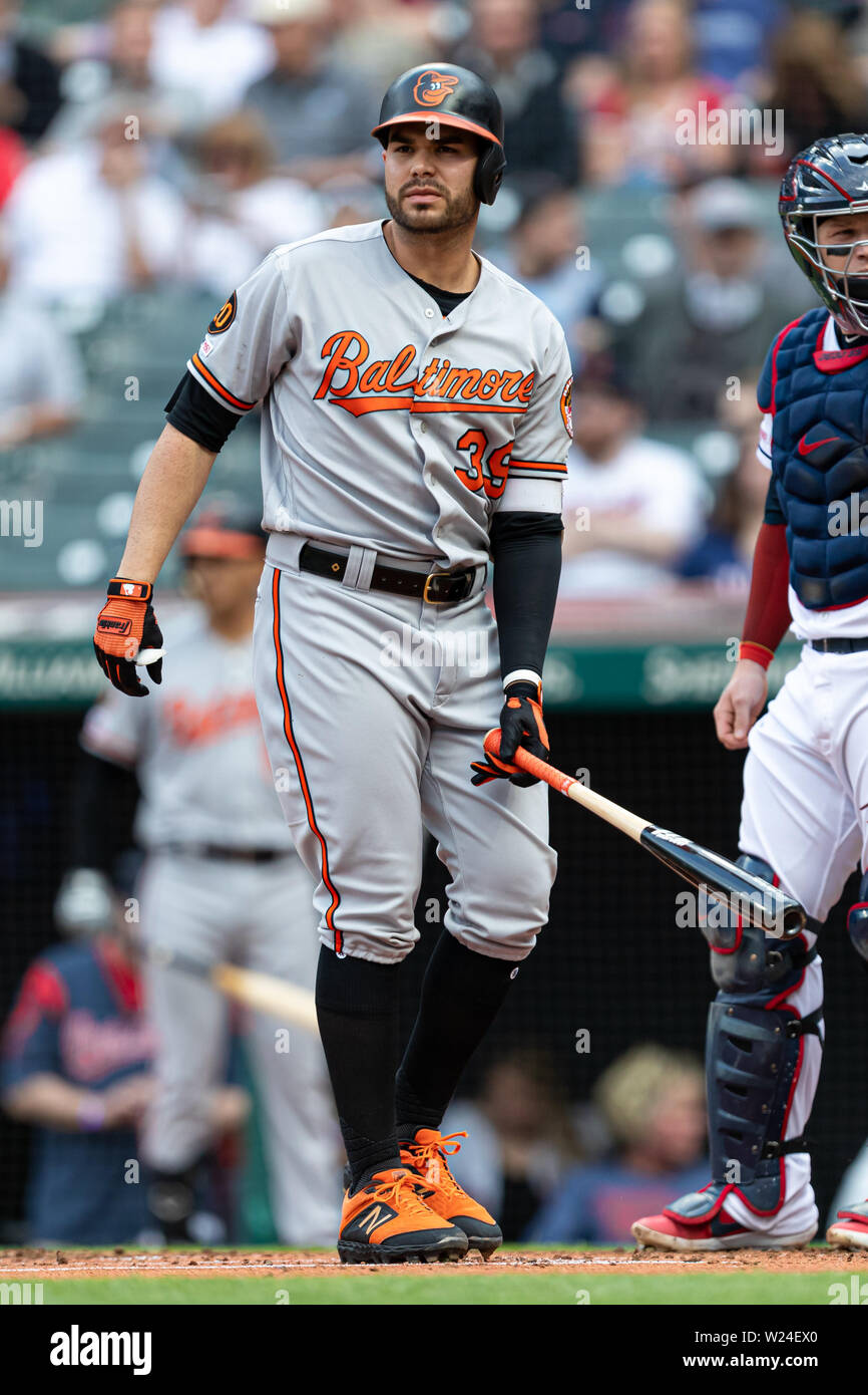 Cleveland Oh Usa 16th May 2019 Baltimore Orioles Third Baseman Renato Nunez 39 In Action During A Game Between The Baltimore Orioles And The Cleveland Indians On May 16 2019 At Progressive