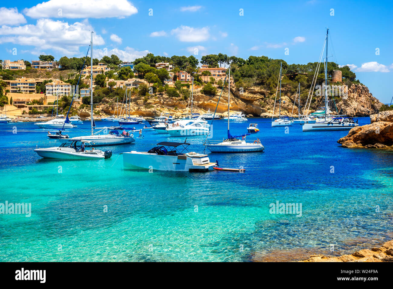 Cala Portals Vells Mallorca Island, Spain Stock Photo