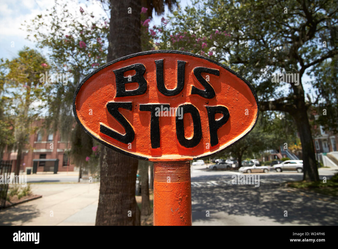 Bus stop lolly pop